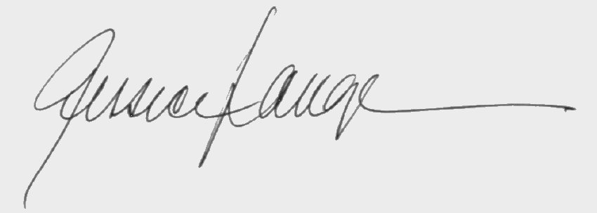 Jessica Lange signature